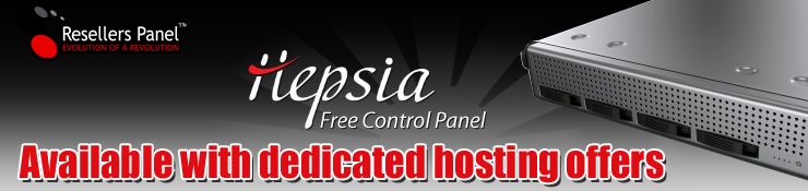 The Hepsia Control Panel is Available with All Dedicated Hosting Offers